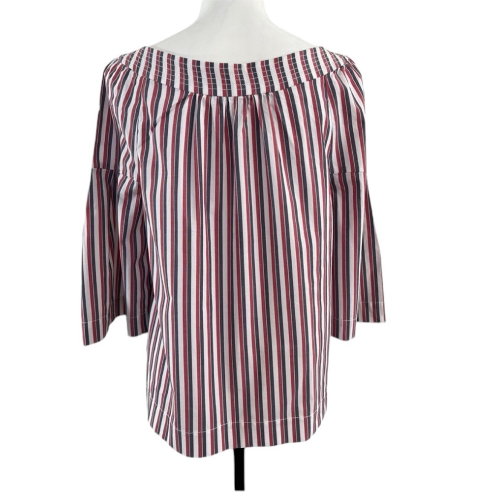 Trina Turk Red, White, and Blue Long Sleeve Top Size S - Picture 3 of 6